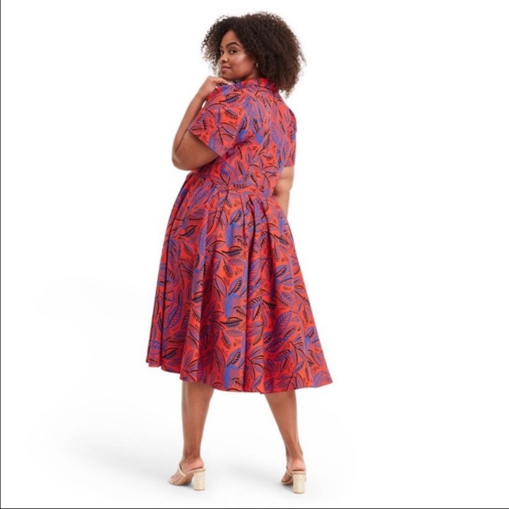 Alexis Tropical Short Sleeve Shirtdress - 1X (106) - Picture 2 of 5